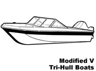 Modified V Tri-Hull Boat
